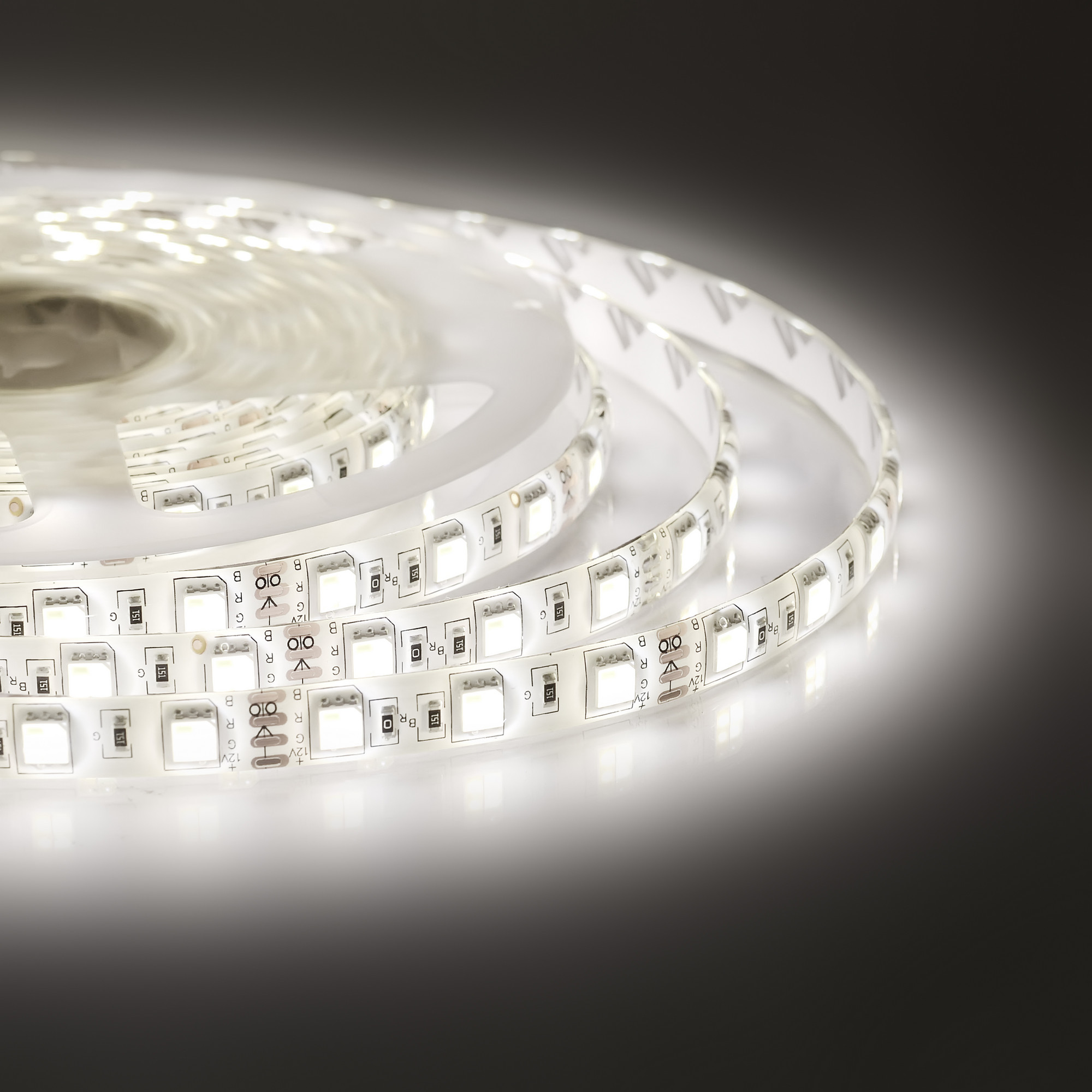 Светодиодная лента Apeyron 12В СТ 14,4Вт/м smd5050 60д/м IP65 700Лм/м 5м 3000К+6500К 00-117