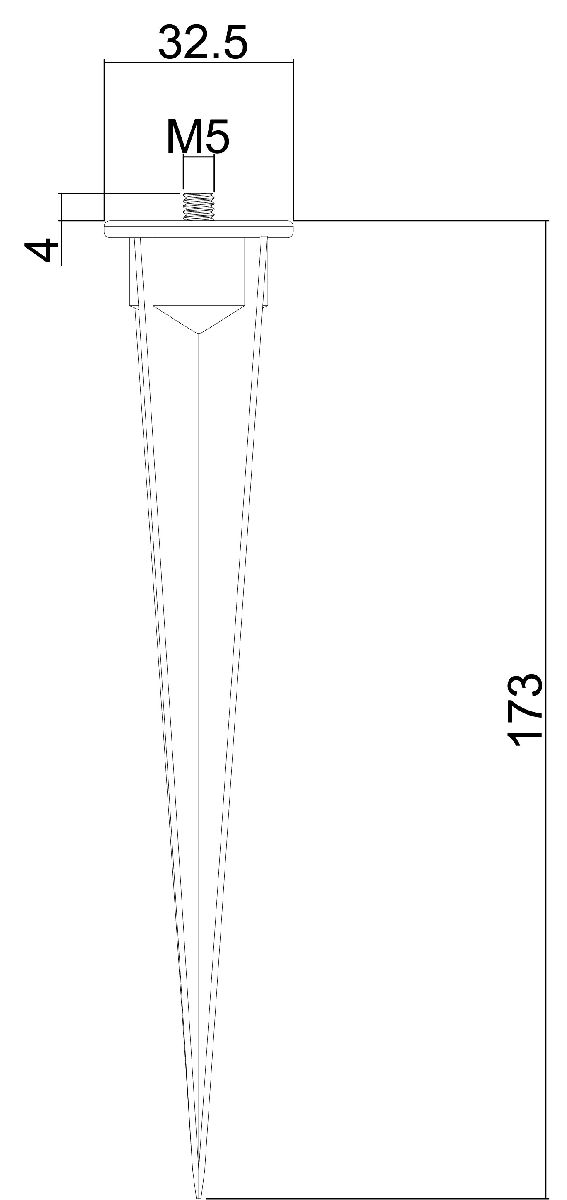 Основание пика для ландшафтного светильника Donolux Alpha Spike DL20571
