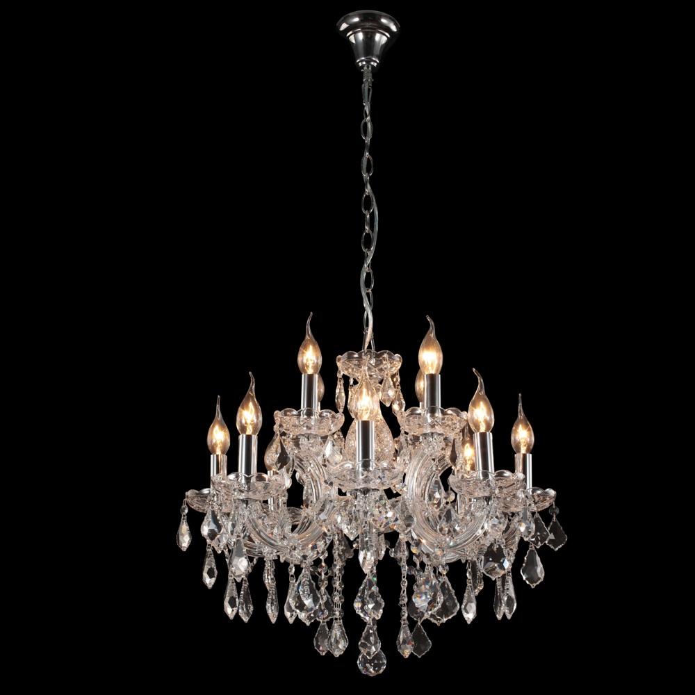 Подвесная люстра Crystal Lux Ines SP8+4 Chrome/Transparent