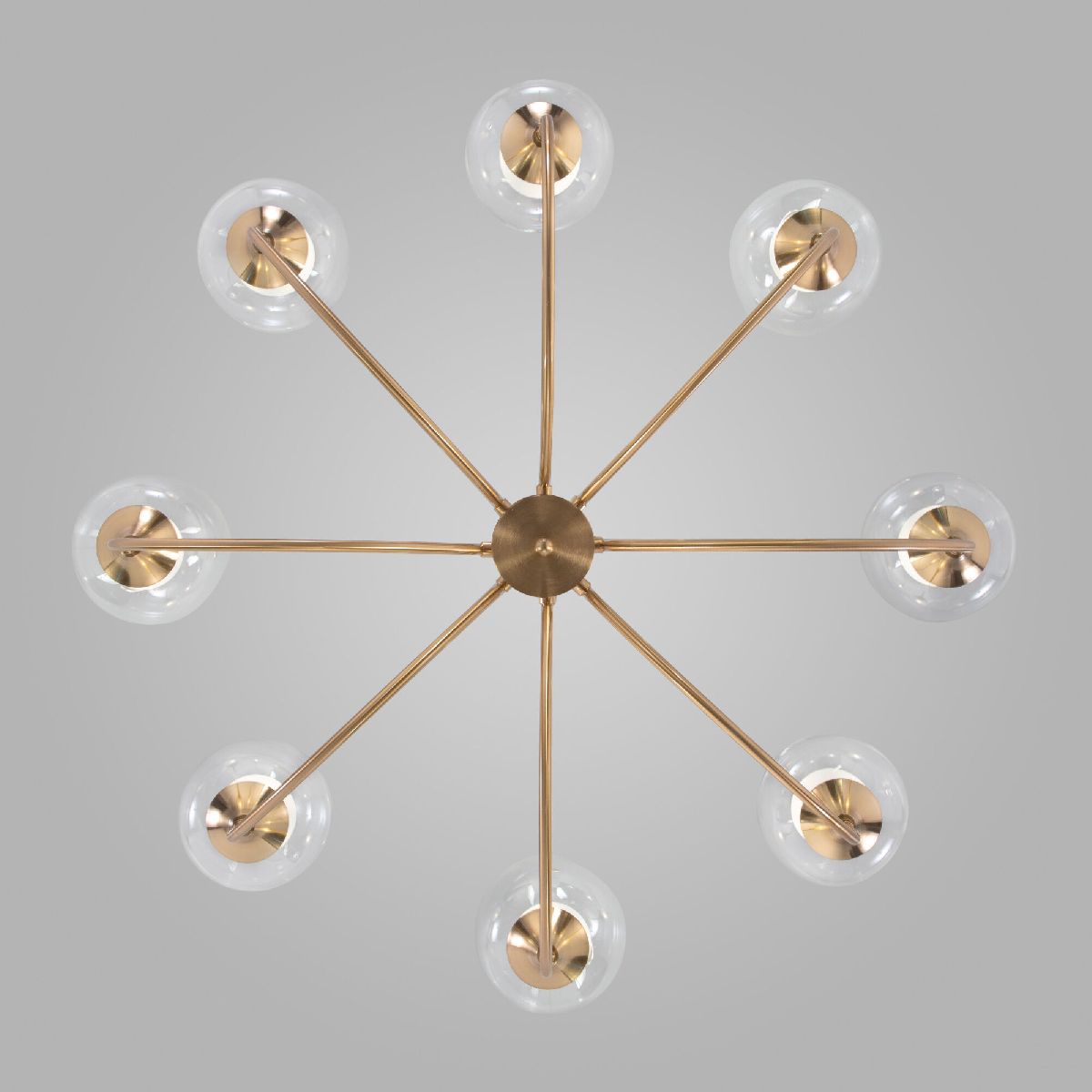 Люстра на штанге Eurosvet Spritz 70217/8 латунь Smart a064748