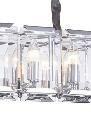 Подвесная люстра Lumien Hall Талия 3002/12P-CR-CL