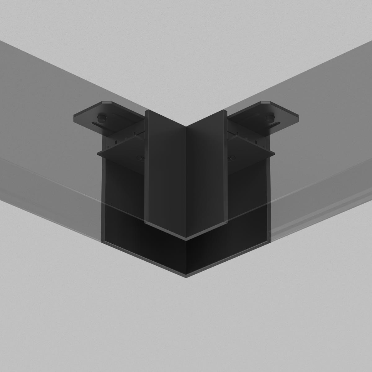 Угловой соединитель для шинопровода Denkirs SMART TR2102-BK