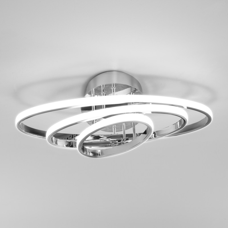 Потолочный светодиодный светильник Eurosvet Lauda 90237/3 хром