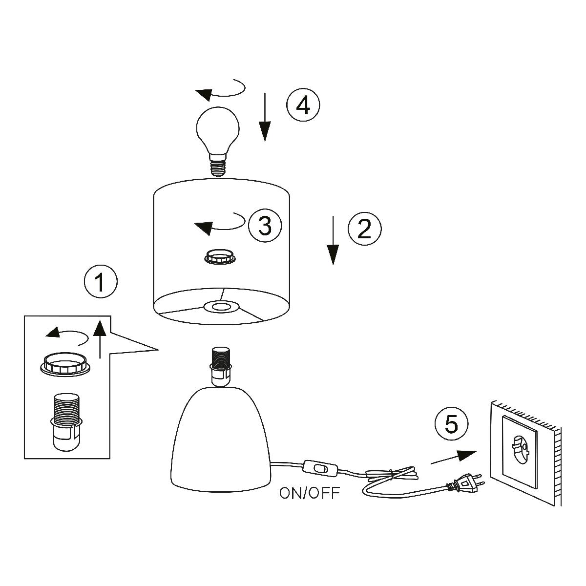 Настольная лампа Rivoli Nadine 7047-502 Б0057257