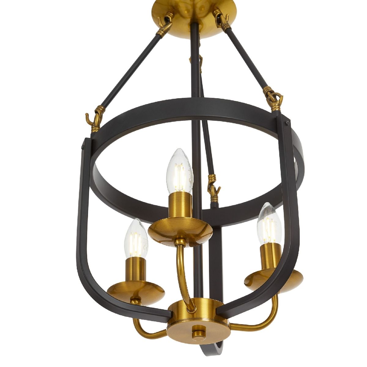 Подвесная люстра Lumina Deco Berling LDP 8024-3 BK+MD