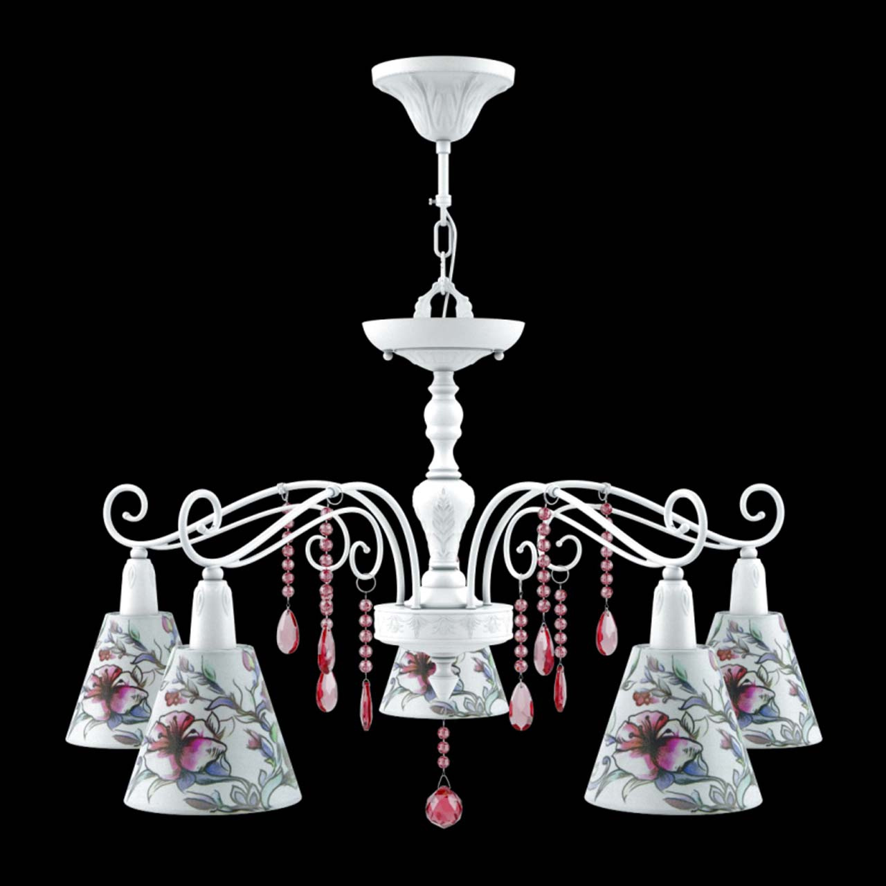 Подвесная люстра Lamp4you Provence E4-05-WM-LMP-O-13-CRL-E4-05-PK-DN