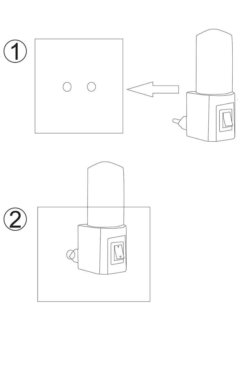 Настенный светодиодный светильник Lucide Led Night Light 22202/01/36