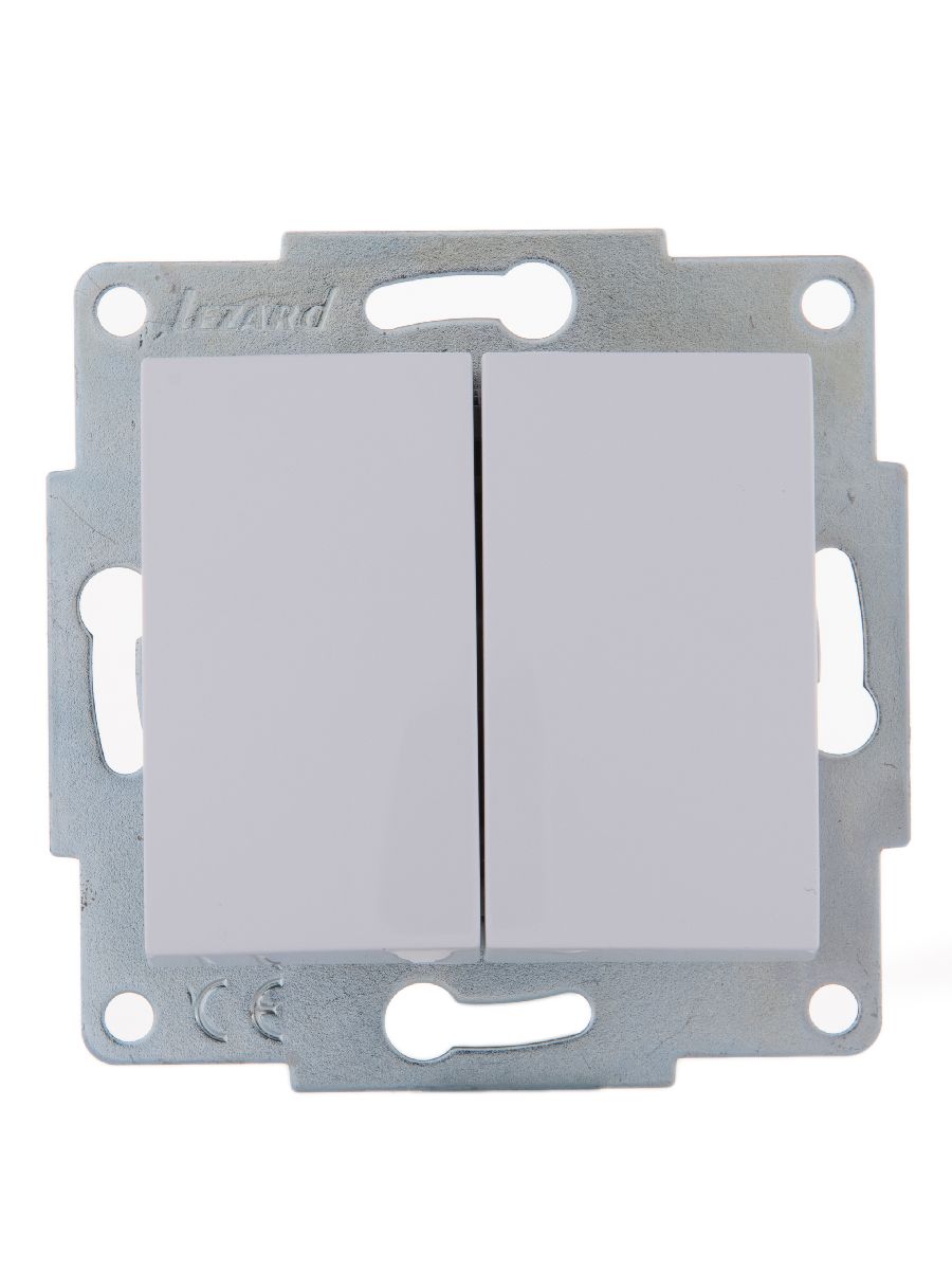 Выключатель двойной Lezard Karina 707-0288-101