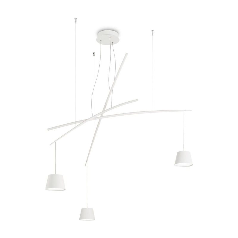 Подвесная люстра Ideal Lux Fish SP3 Bianco 196961