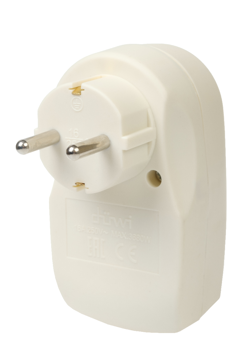 Адаптер 1 гнездо + 2 USB порта на евро вилку Duwi 27420 9