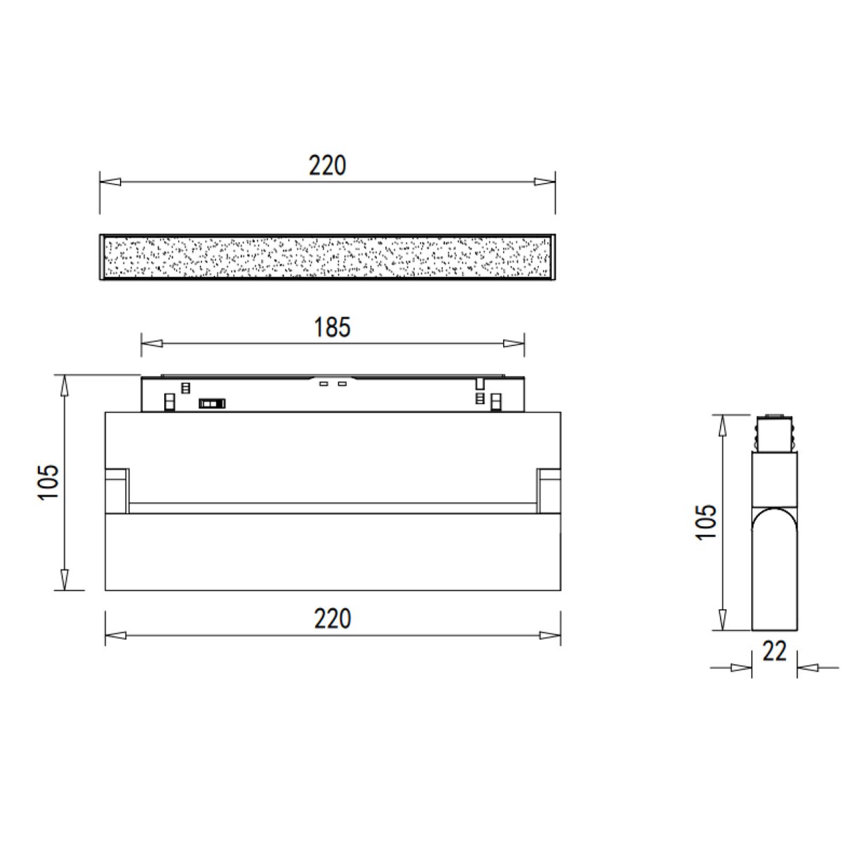 Трековый светильник Donolux Line DL20294NW12BDIM