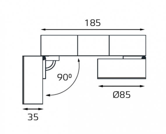 Спот Italline M03-178 white