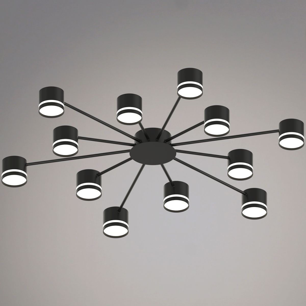 Потолочная люстра Reluce 06730-0.3-12 GX53 BK