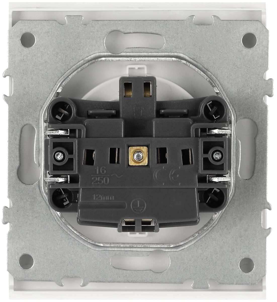 Розетка Эра Arktik 16-2103-08 с заземлением 2P+E Schuko со шторками с крышкой 16А-250В белый матовый Б0070441