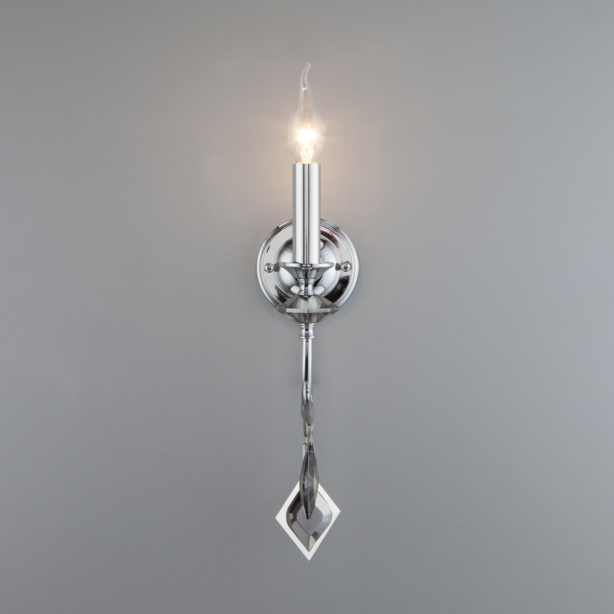 Бра Eurosvet Telao 10120/1 хром/дымчатый хрусталь Strotskis (10110/1)