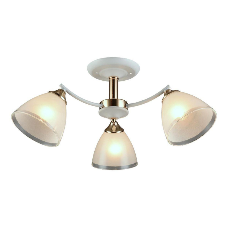 Люстра на штанге IMEX MD.1092-3-S WH+FGD