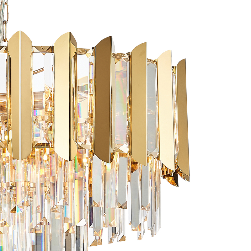 Подвесная люстра Natali Kovaltseva AMAZONE 81444/10C GOLD