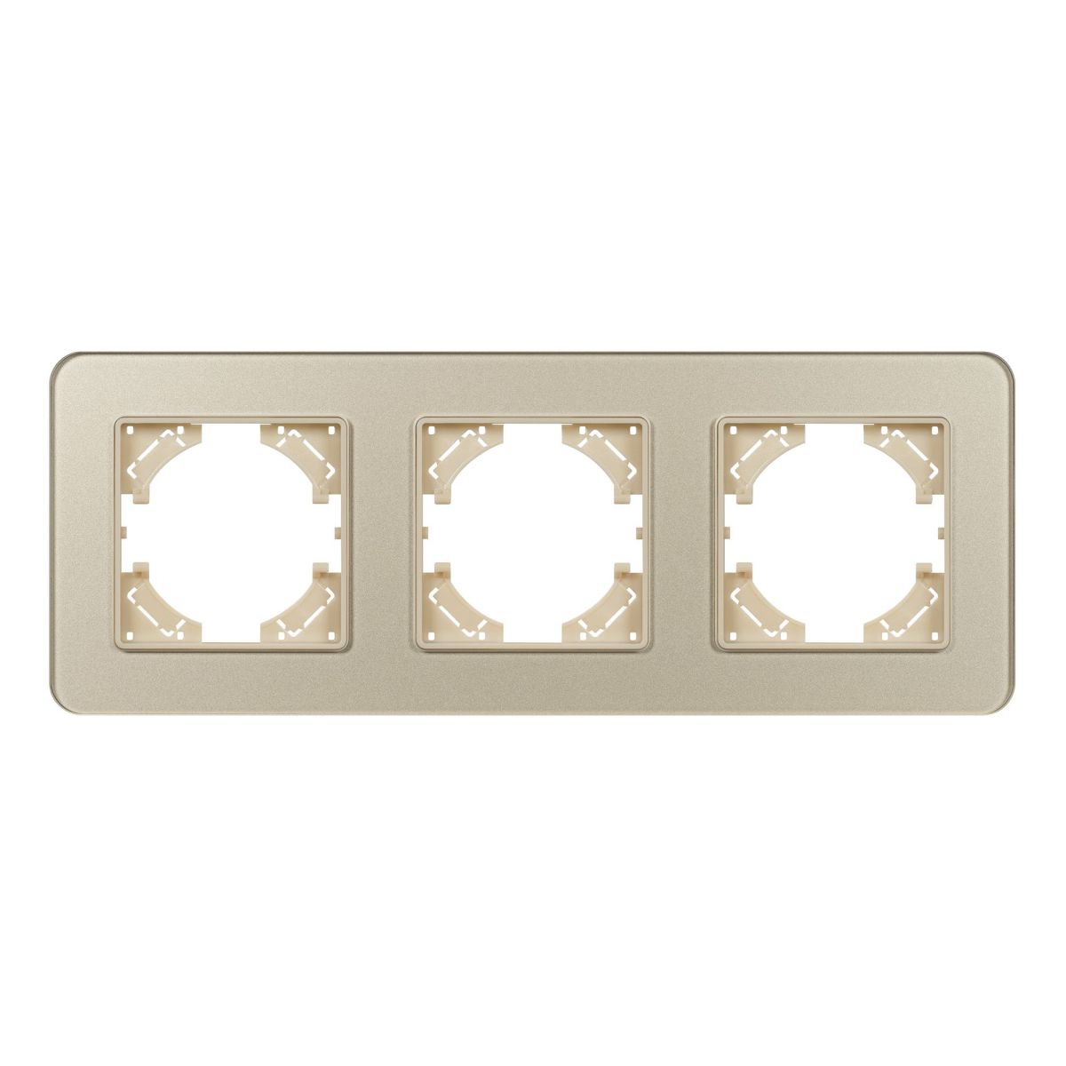 Рамка на 3 поста стеклянная Arlight FRM-OMALI-GS-3-GD 049699