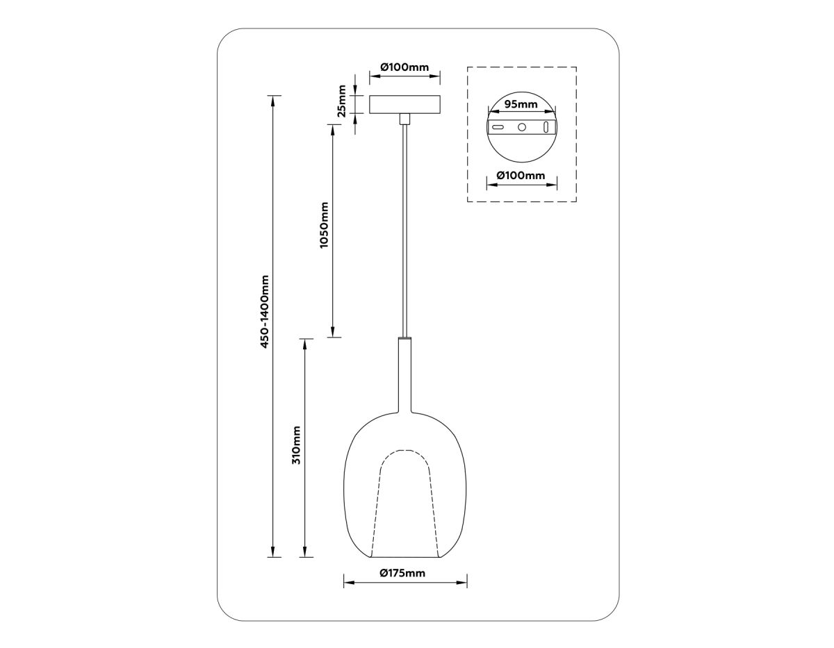 Подвесной светильник Ambrella Light High Light Modern LH11125
