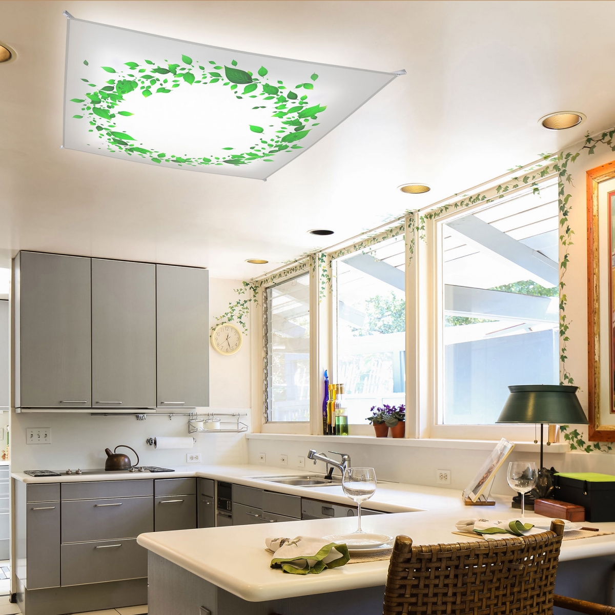 Потолочный светодиодный светильник Citilux Сити-Арт CL70121R120