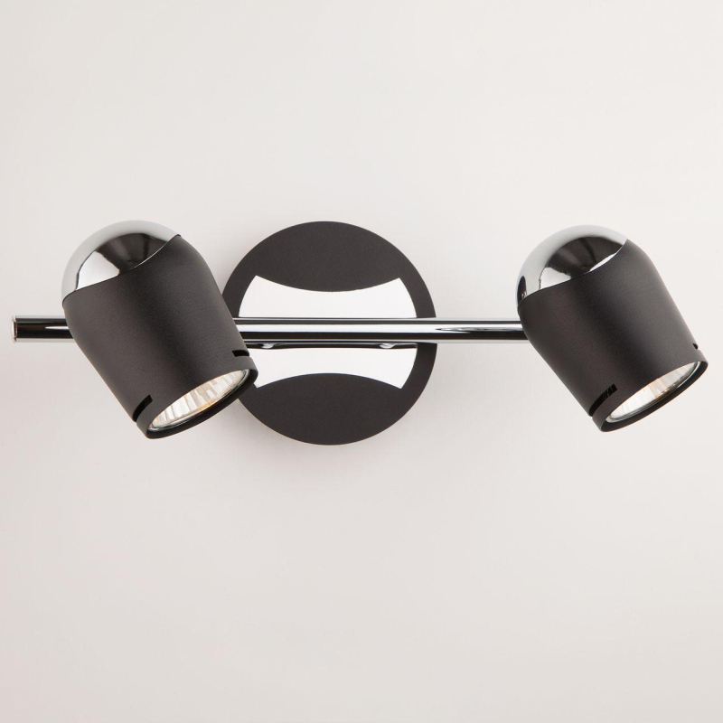 Спот Eurosvet Middle 20057/2 хром/черный