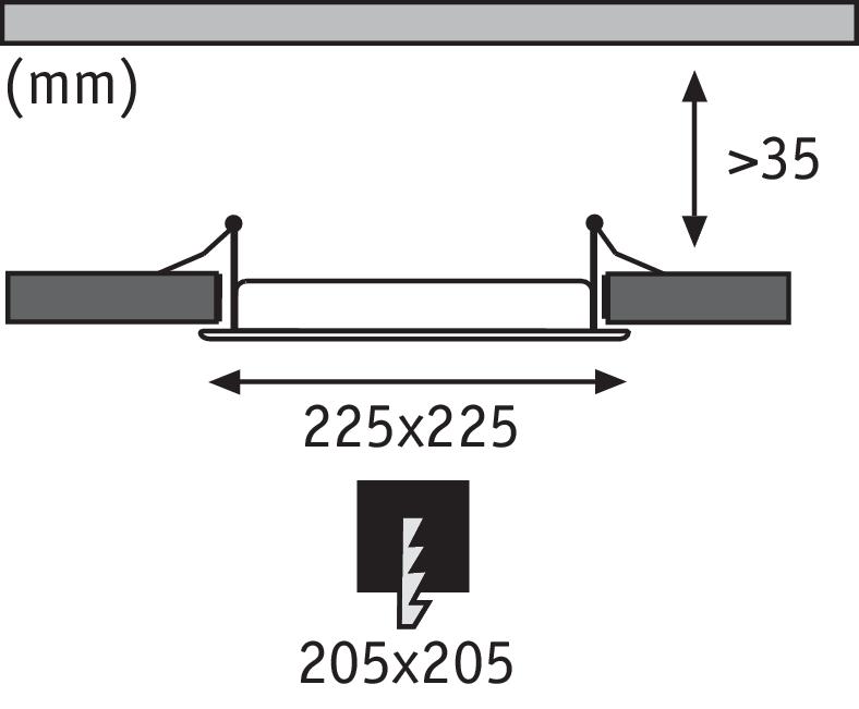 Встраиваемый светодиодный светильник Paulmann Premium Line Panel 92039