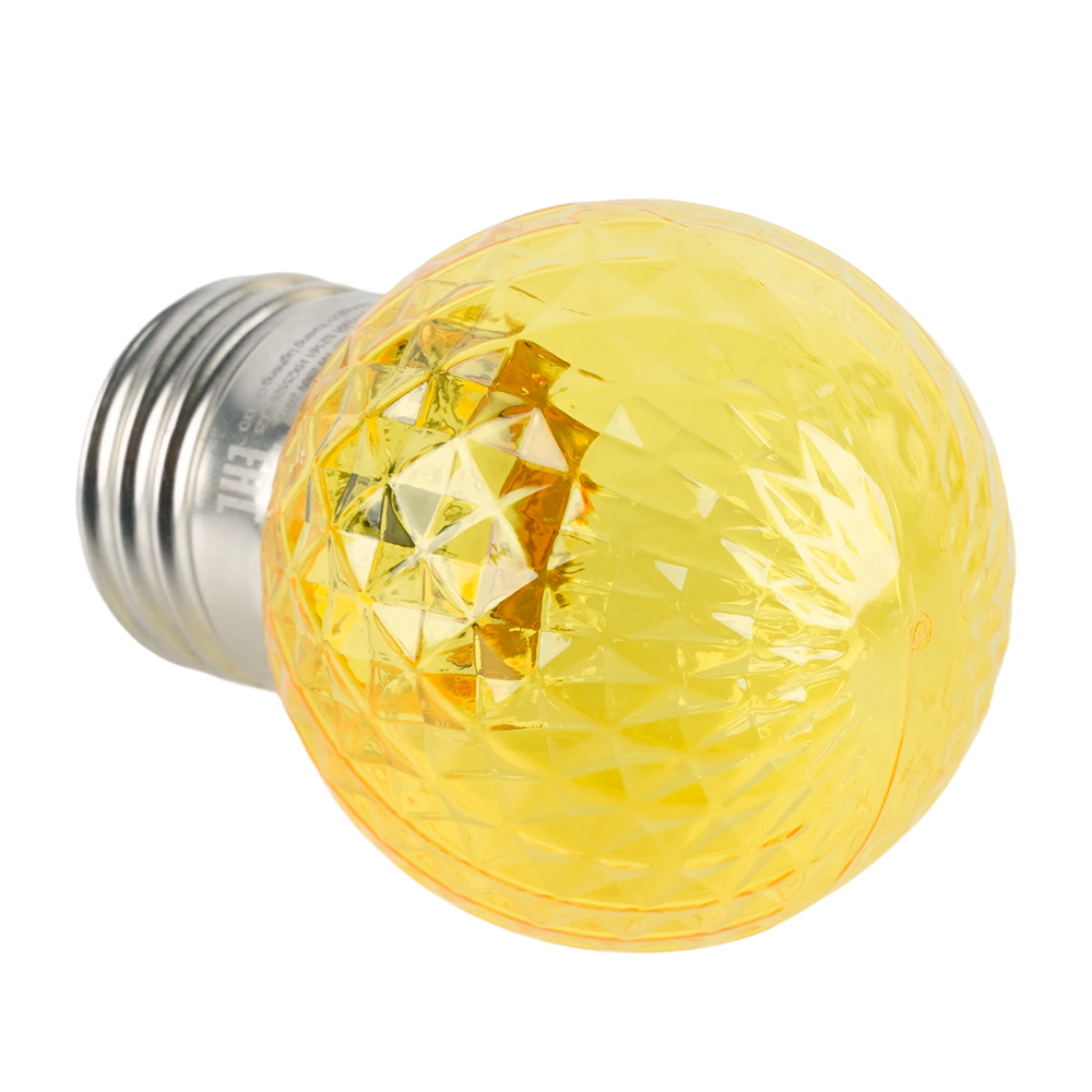 Лампа светодиодная Feron LB-385 шар желтый прозрачный E27 1W 230V 52161