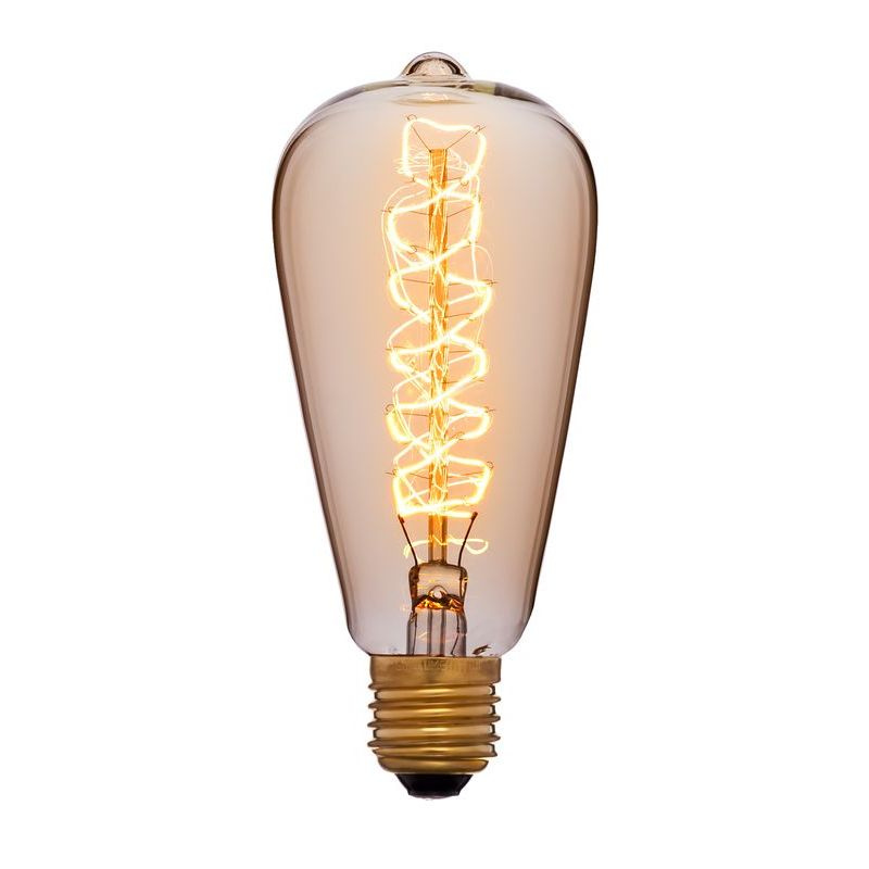 Лампа накаливания Sun Lumen E27 40W золотая 051-927