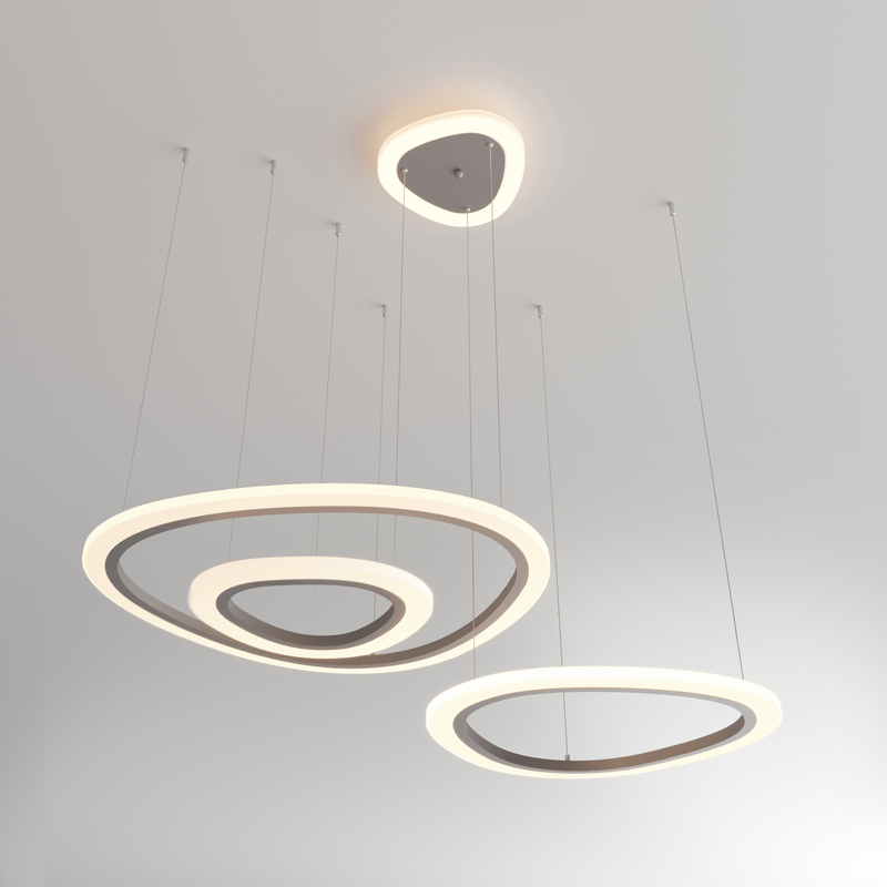 Подвесной светильник Eurosvet Leggero 90230/3 серебро