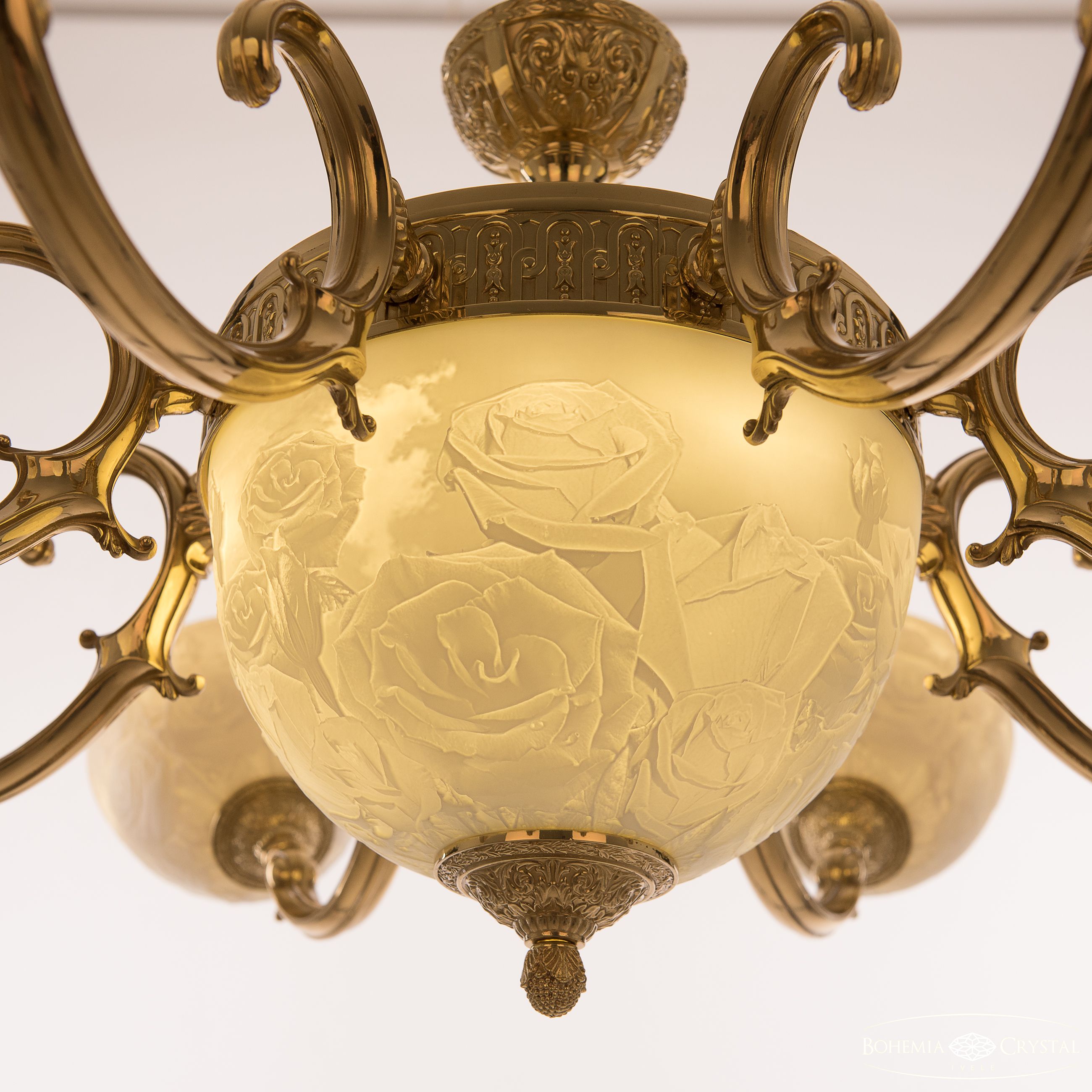 Подвесная люстра Bohemia Ivele Crystal Verona 72213P/8/210 G P1 U Rose