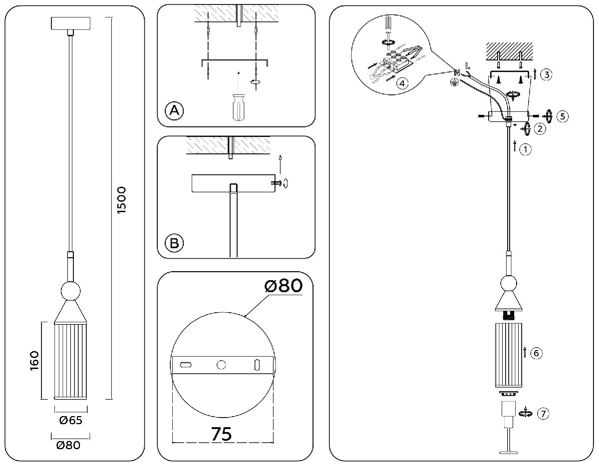 Подвесной светильник Ambrella Light High Light Heigh Light LH55251