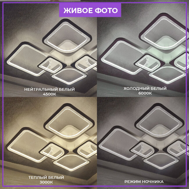 Потолочная люстра Seven Fires Brand SF7057/7C-WT-BL