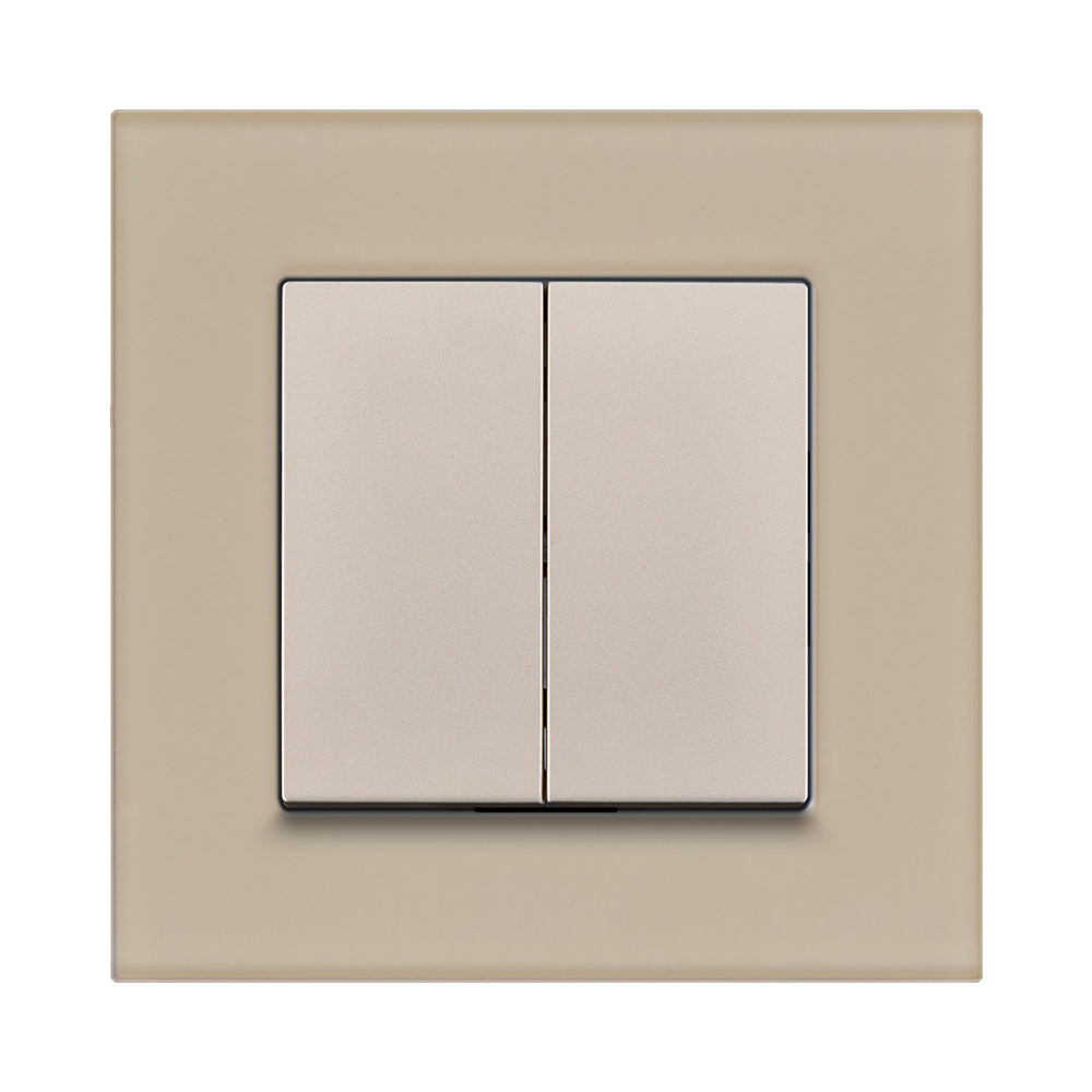 Рамка 1-постовая, стекло золотой Kollinger Reflex MG RM1GD