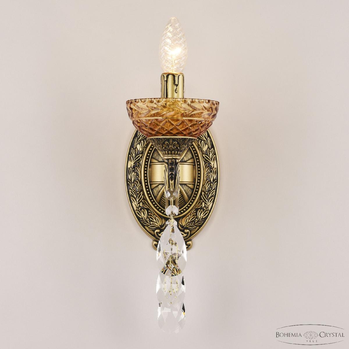 Бра Bohemia Ivele Crystal AL7901B10/1/175 B AGB P Amber/M-1F