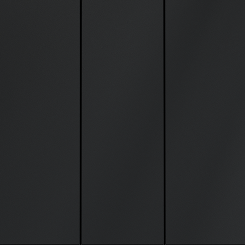 Выключатель трехклавишный Voltum S70 VLS030107 (графит)