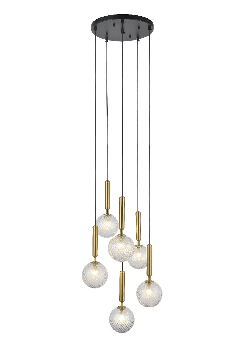 Подвесная люстра Elvan LU-7589/6-G9-GlCl