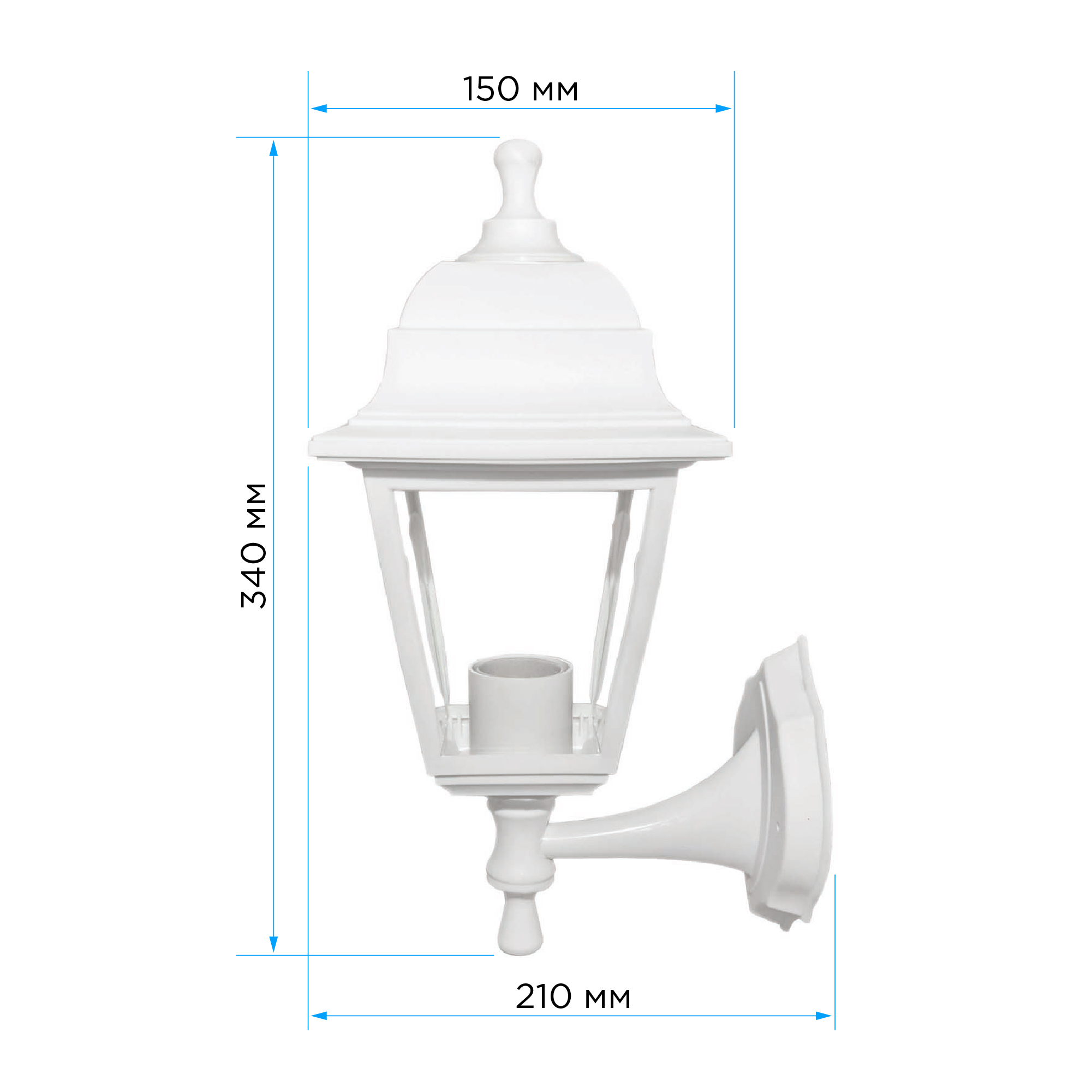 Уличный настенный светильник Apeyron Леда 11-11БЕЛ