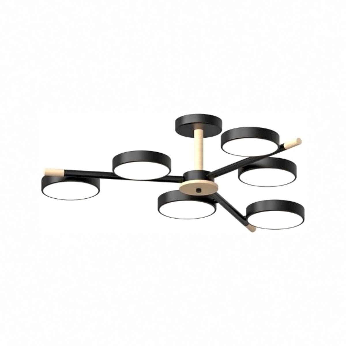 Люстра на штанге LED4U L3208-800 BK