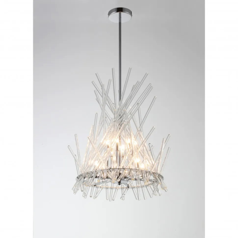 Люстра на штанге iLamp Casa 966C-12 CR+CL