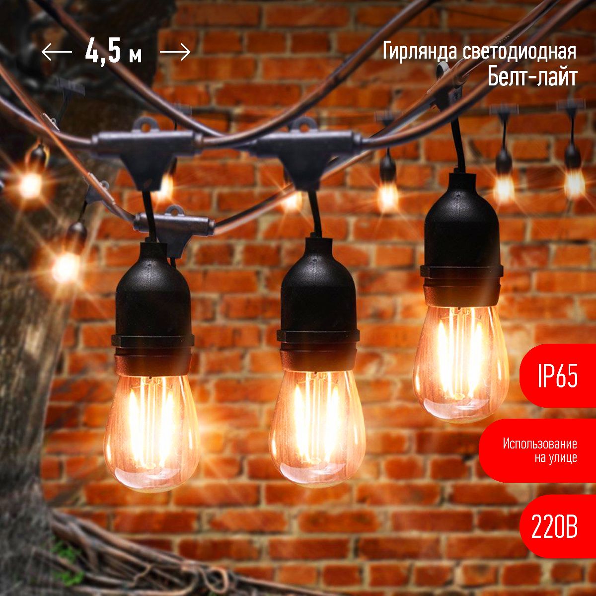 Гирлянда светодиодная Эра ERABL-FIL1 Б0056017