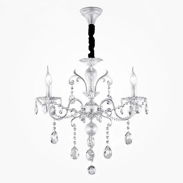 Подвесная люстра Eurosvet Феерия 10064/3 белый с серебром Strotskis