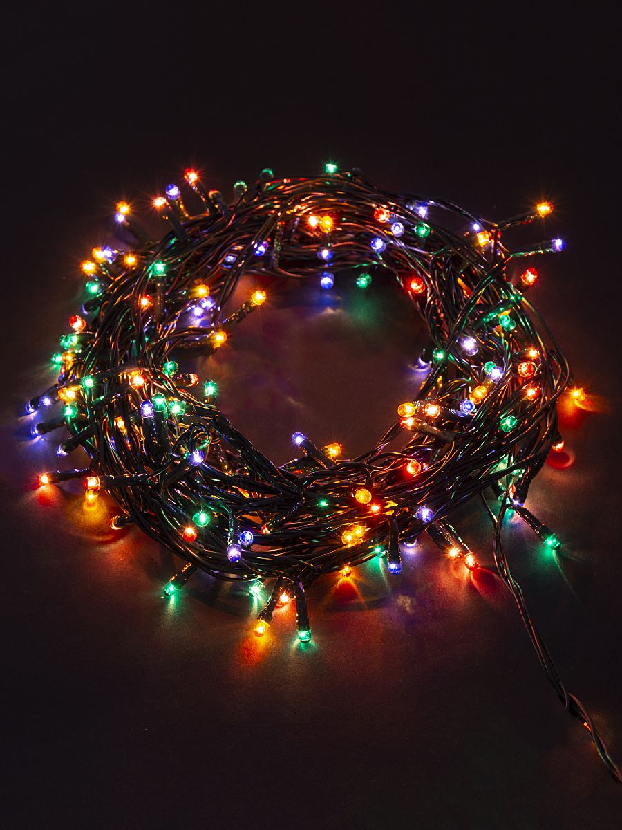 Светодиодная гирлянда TDM Electric МГ 100 220V разноцветная 8 режимов SQ0361-0005