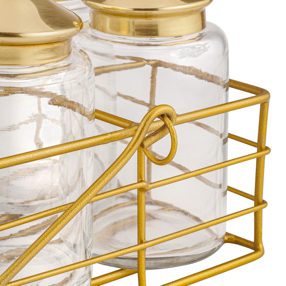 Набор стеклянных баночек (4 шт.) Covali SH-8627G