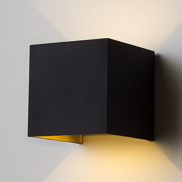 Уличный настенный светильник Ledron BCS-WL2027 Black-Gold 00000013634