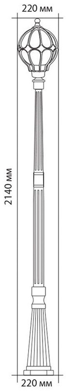 Светильник садово-парковый Feron Сфера 11380