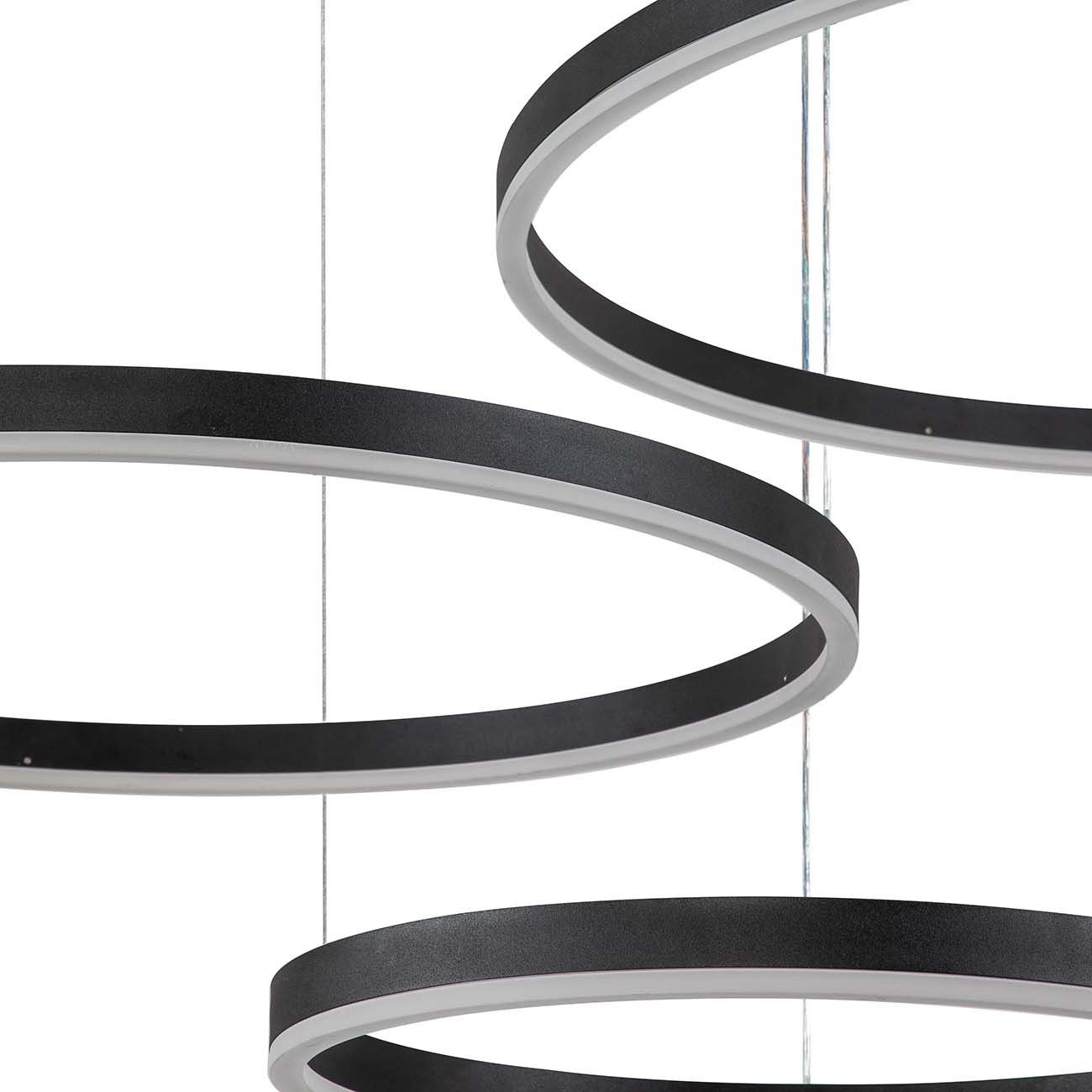 Подвесной светодиодный светильник Indigo Galass 14001/3P Black V000032L