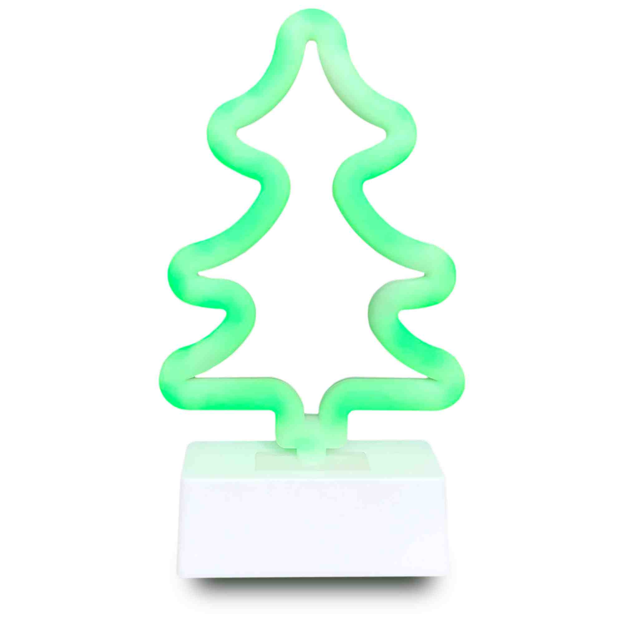 Настольная лампа Apeyron Елка 2хАА зеленый 12-65