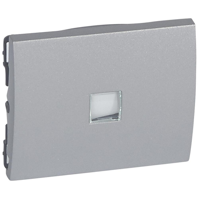 Лицевая панель Legrand Galea Life выключателя с подсветкой алюминий 771311