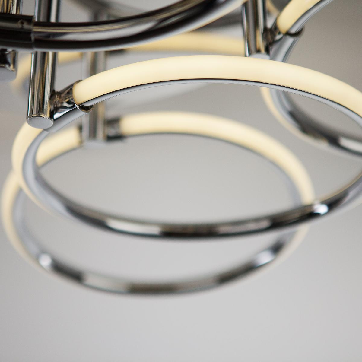 Потолочный светодиодный светильник Eurosvet Impulse 90069/9 хром