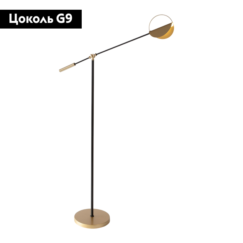 Торшер Eurosvet Grazia 01143/1 черный/золото a062045